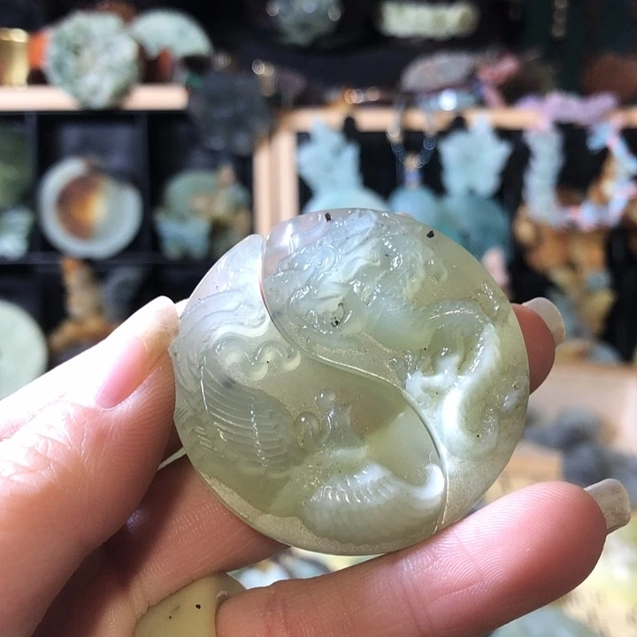 岫玉未镶嵌岫玉挂件