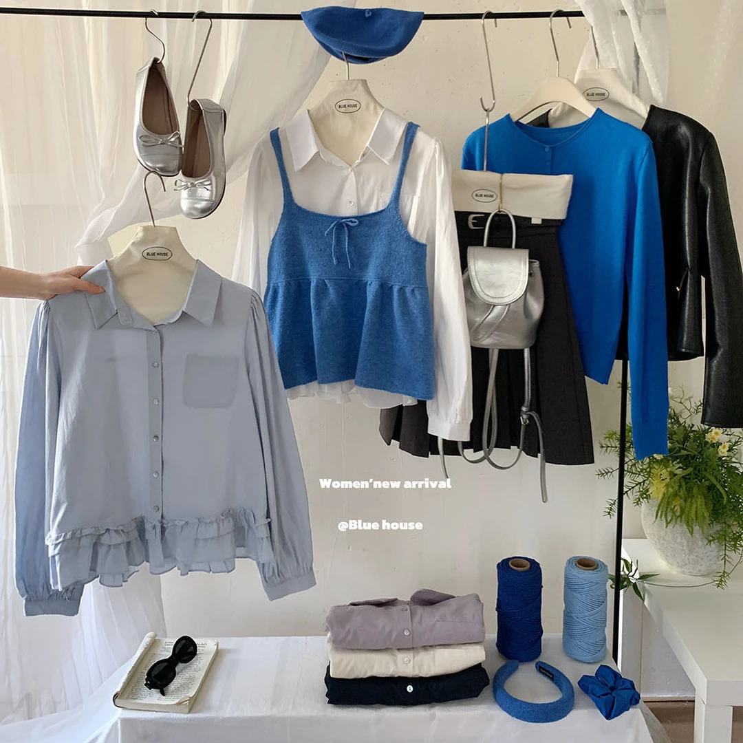 法式白色荷叶花边口袋衬衣女秋爆版衬衫高级轻奢减龄叠穿绝美衬衣