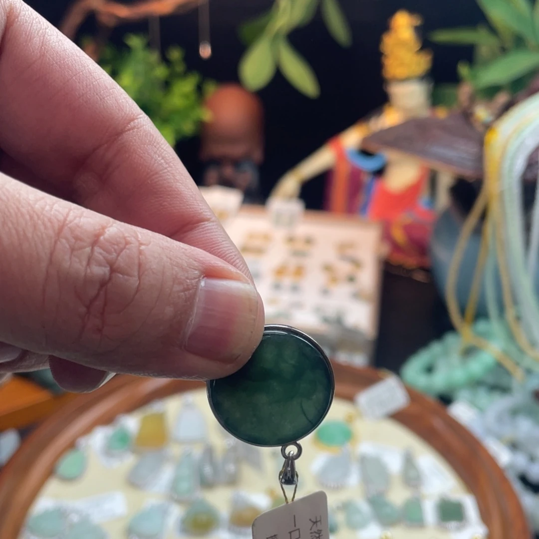 翡翠银S925镶嵌颈饰