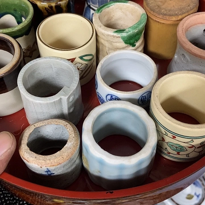 青***草中古杂项回流瓷器