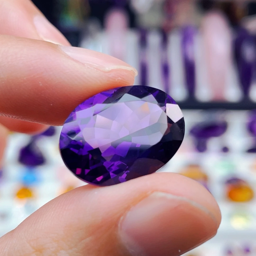 紫晶珠宝半成品未镶嵌天然保真假一赔九