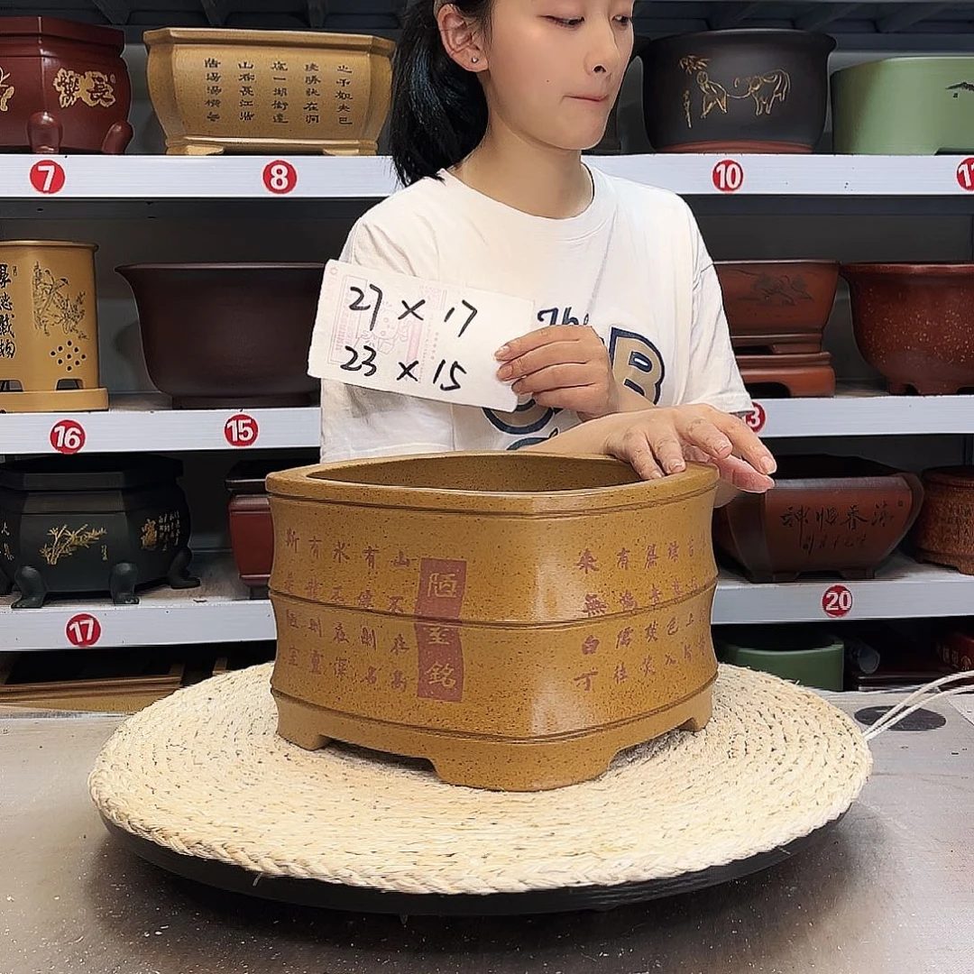 紫砂花盆紫砂花盆