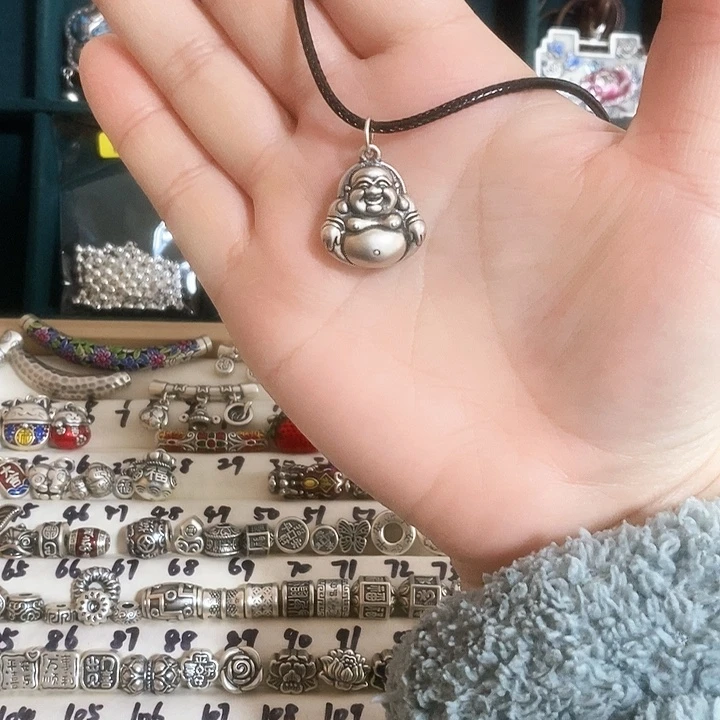 吊坠足银足银999佛小吊坠