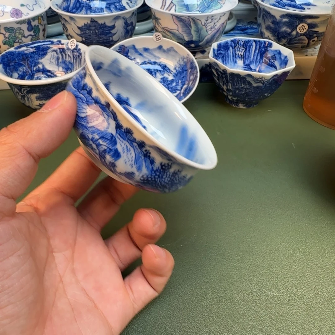 纯手工纯手绘茶具石头79