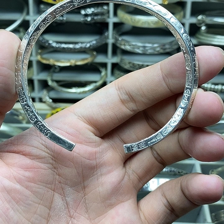 无足银着**゜足银原色吉言莫比乌斯手镯