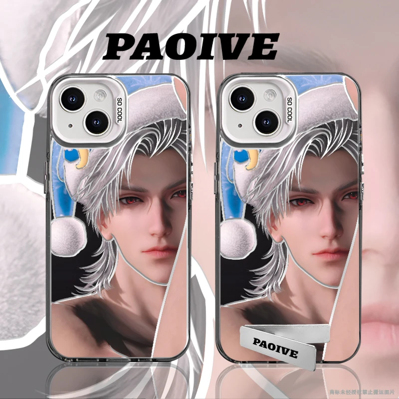 秦彻创意适用苹果华为vivoiPhone小米三星防摔彩银手机壳