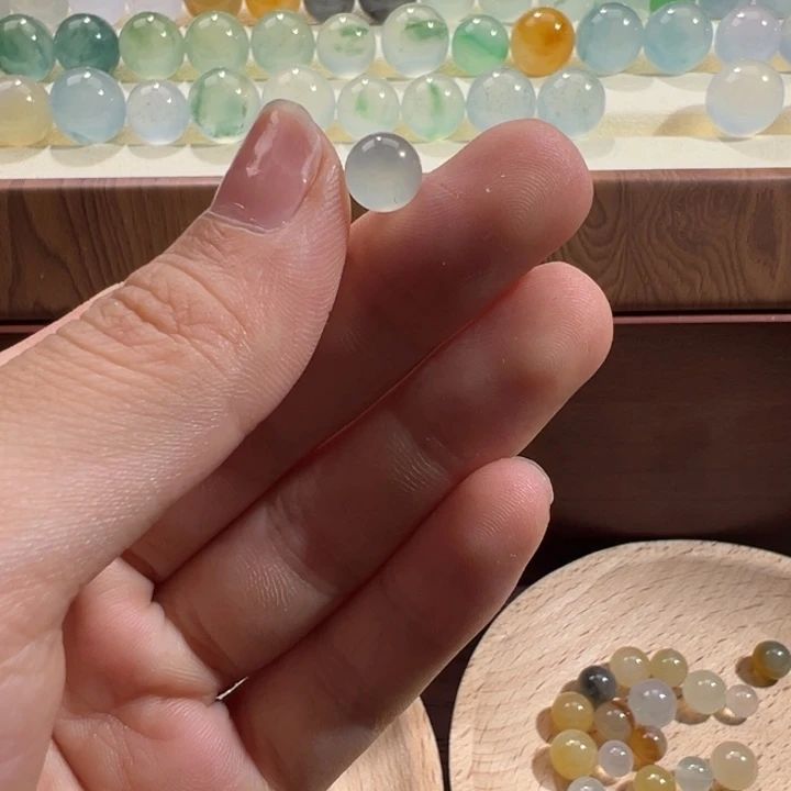 翡翠散珠天然缅甸翡翠A货7.0