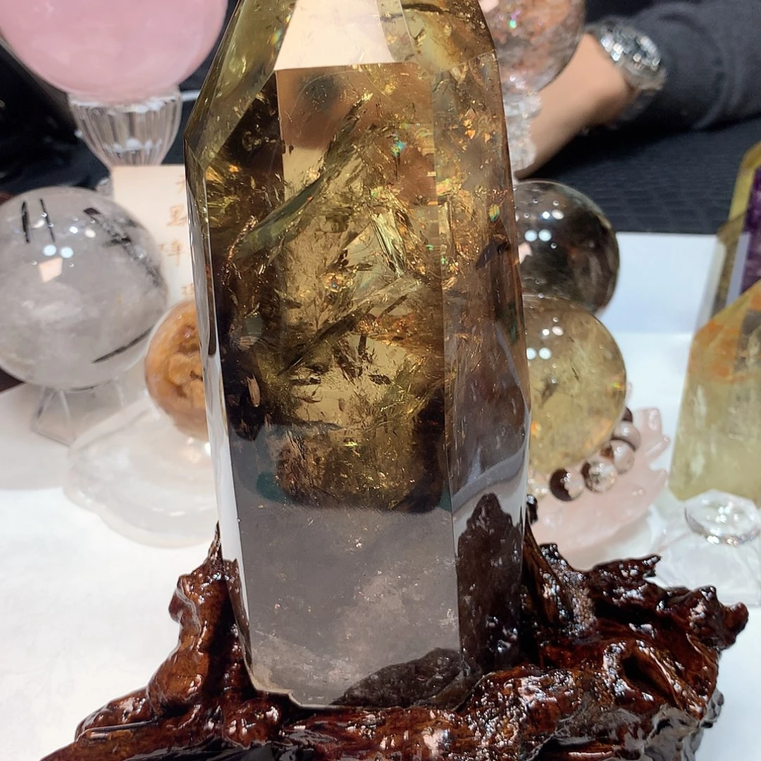 水晶非金属水晶摆件水晶柱