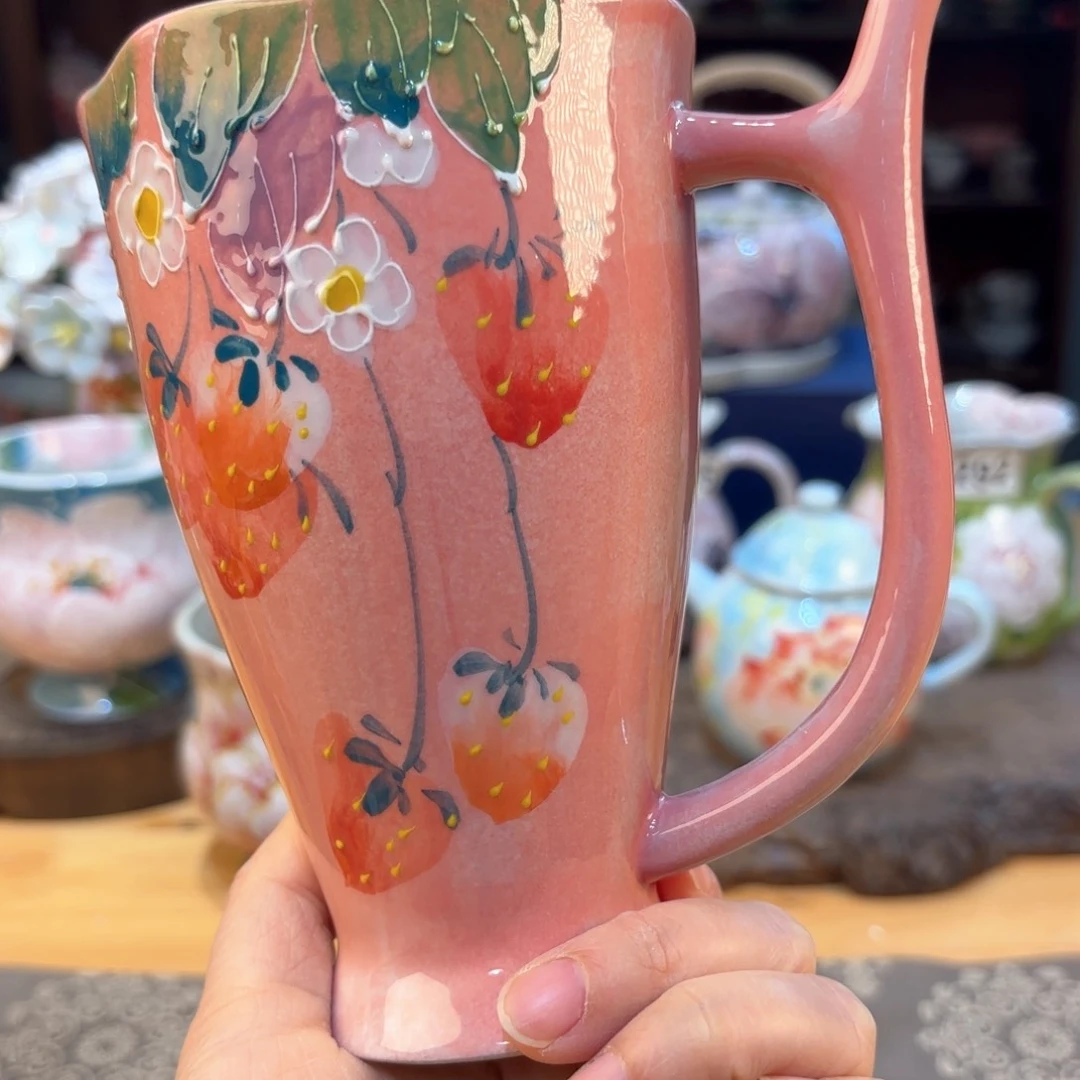 景德镇手绘高温釉下彩陶瓷茶具