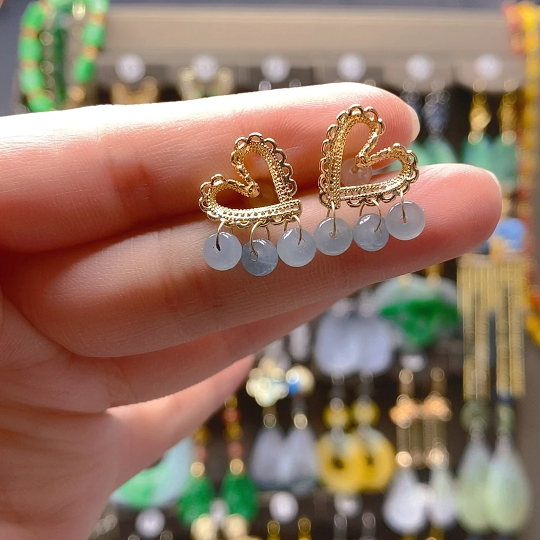 未镶嵌翡翠耳饰翡翠