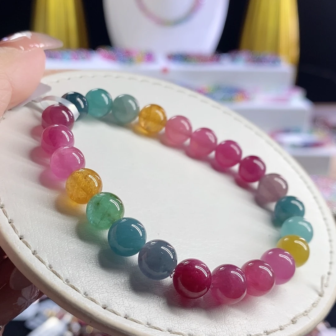 未镶嵌手链碧玺荧光糖果