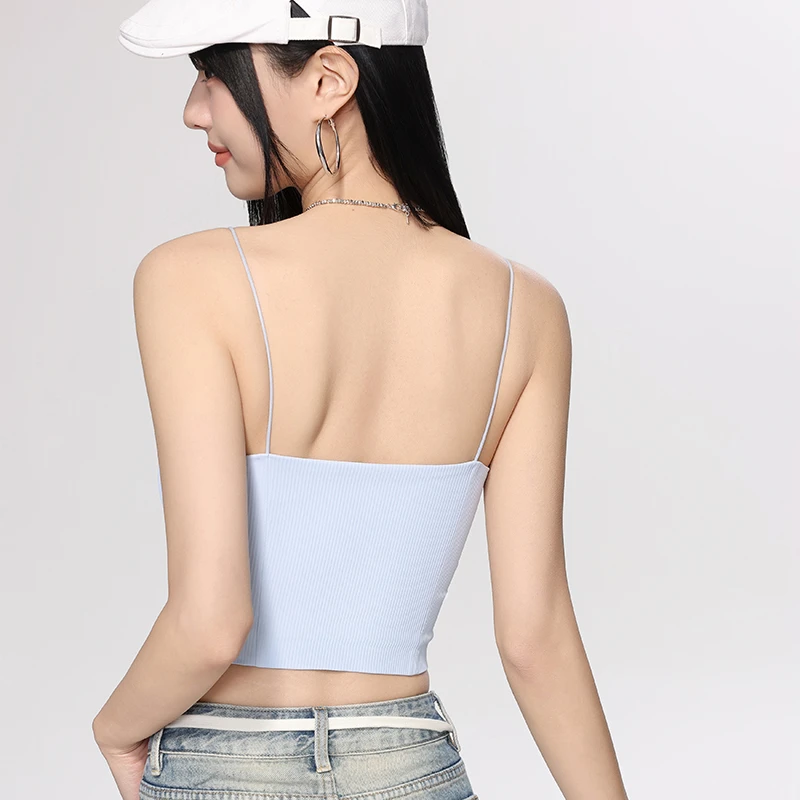 美背吊带背心女夏带胸垫无痕内搭2025新款薄款可外穿打底显瘦上衣