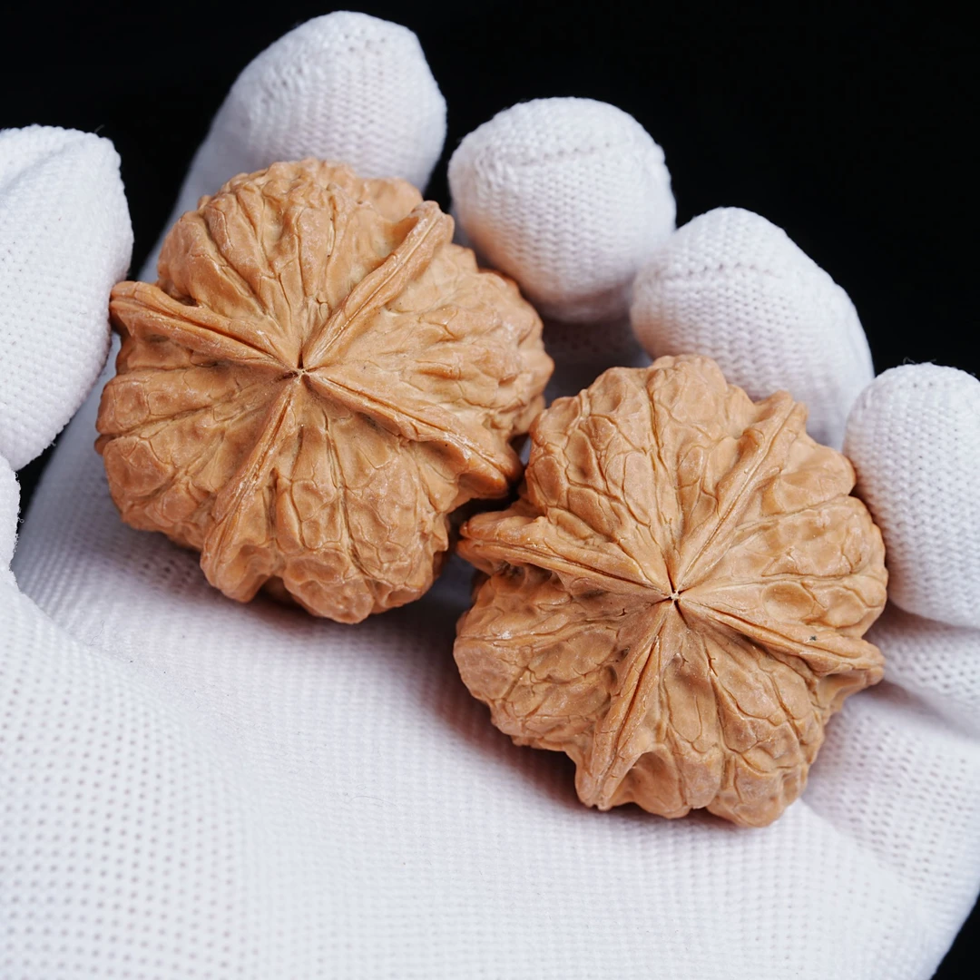 微歪原生态同行回血！纯野非嫁接云南铁核桃四棱全品无黄文玩核桃