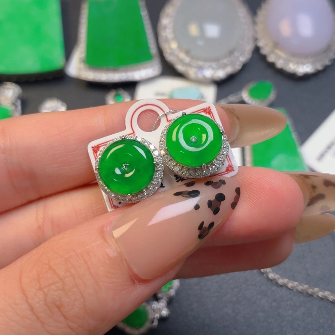 翡翠银S925镶嵌颈饰