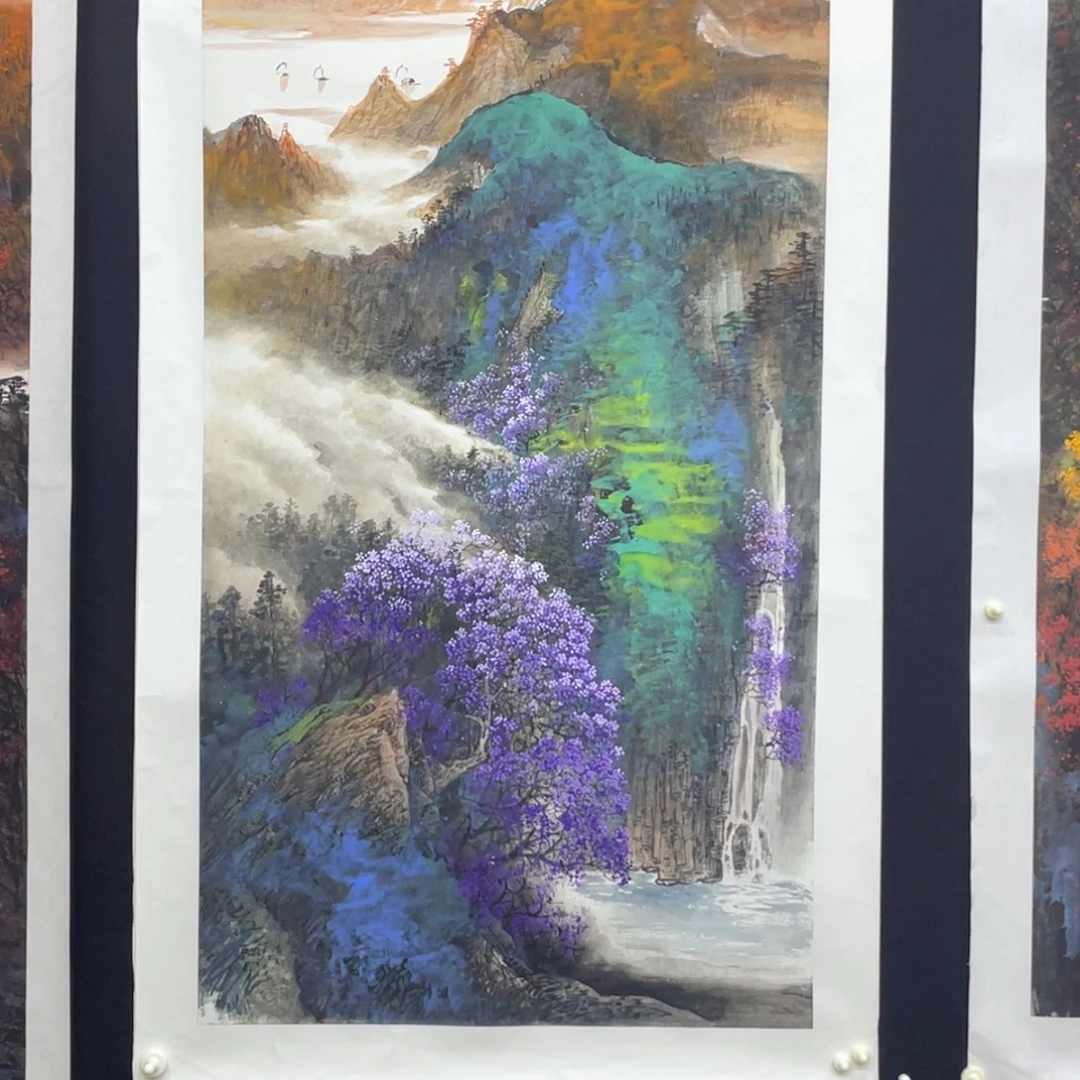 静***A国画手绘国画，原创山水