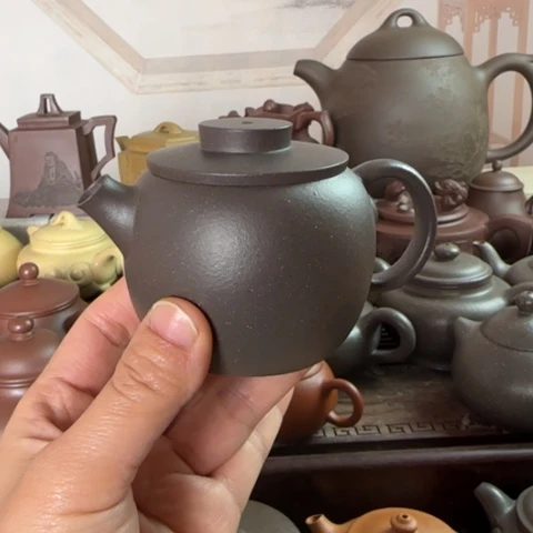 紫砂茶壶天青泥料150cc