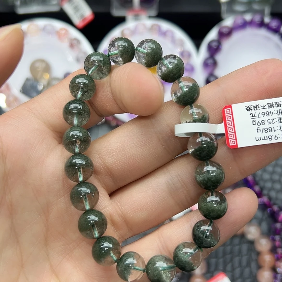 水晶手链未镶嵌好看