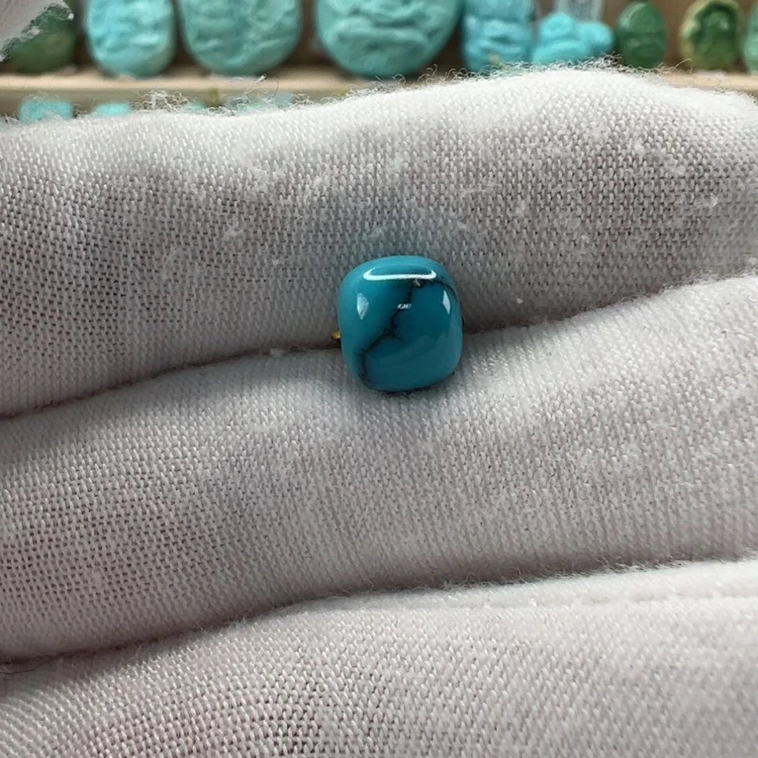 未镶嵌绿松石老型珠 8mm