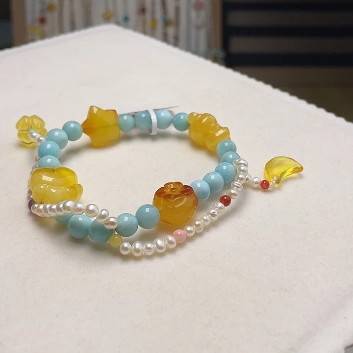 蜜蜡未镶嵌裸石蜜蜡手串