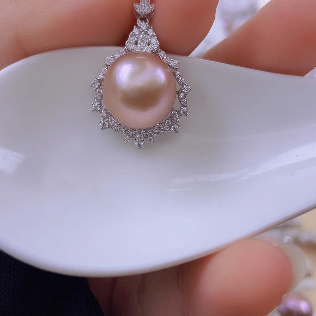 未镶嵌淡水珍珠吊坠(赠链)