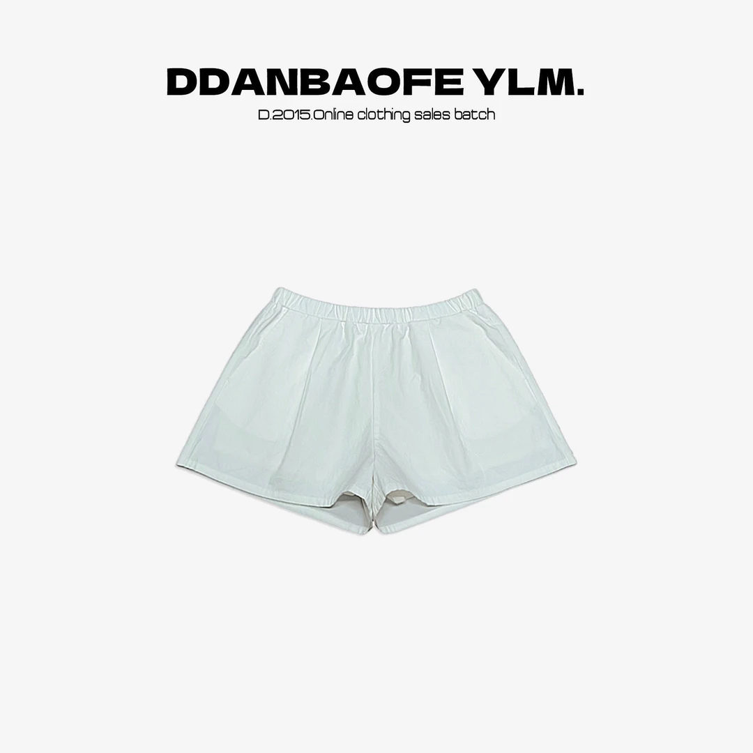 【DAYO预】灯笼小热裤极简松紧腰纯色百搭短裤YLM001142