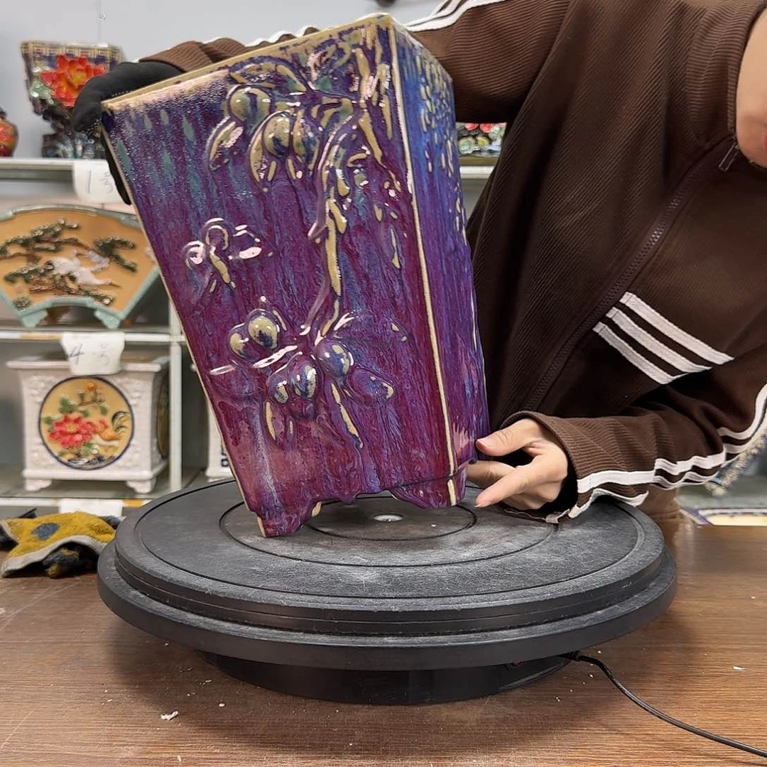 红陶梧**绵石湾盆128