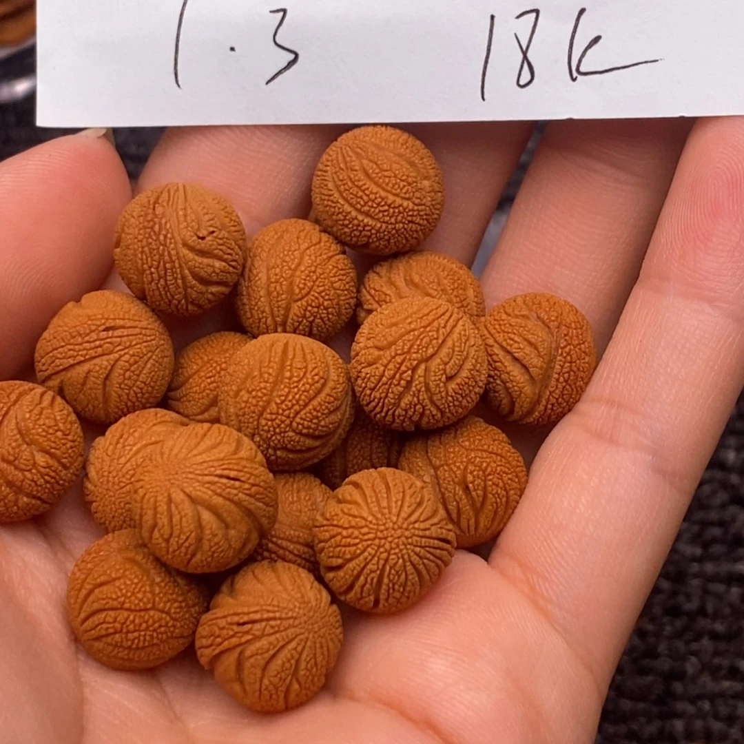 秦岭山脉龙纹桃核单圈