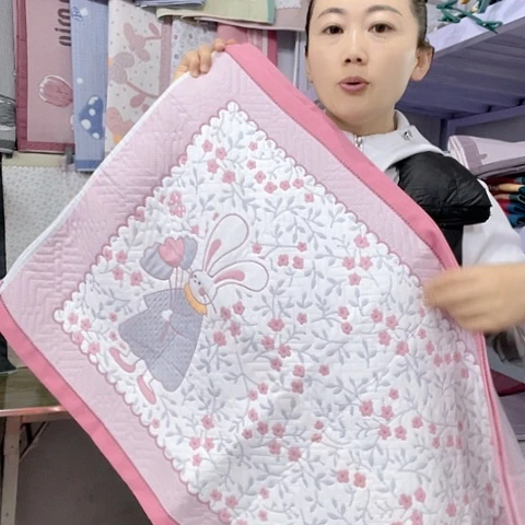 棉特价粉色花园兔