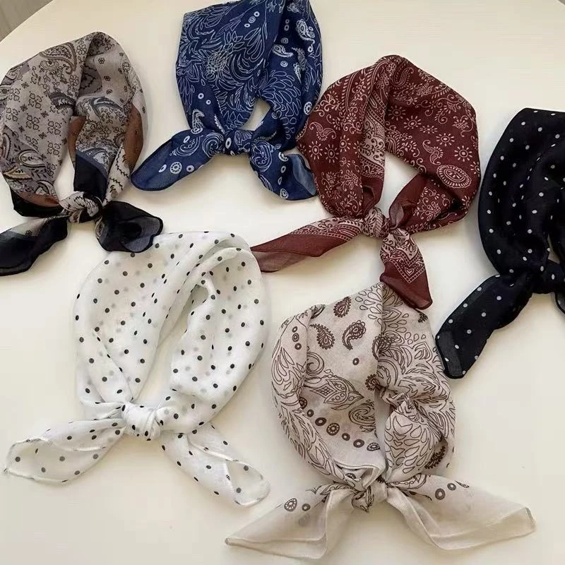 时尚丝巾方巾百搭夏季薄款