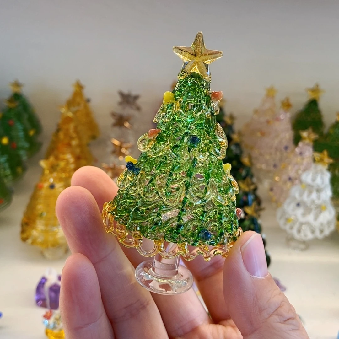 手工艺品琉璃绿金