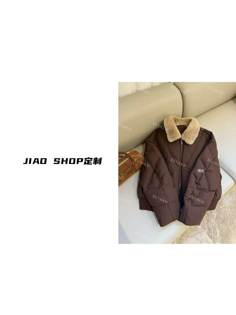 JIAO Shop 老板娘定制翻领时尚95绒羽绒服#990