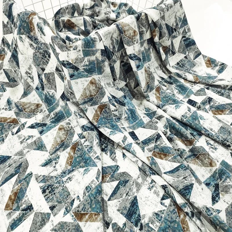 沐清 高档精细5D贡缎棉绸布料 夏季凉爽绵绸人造棉服装连衣裙面料