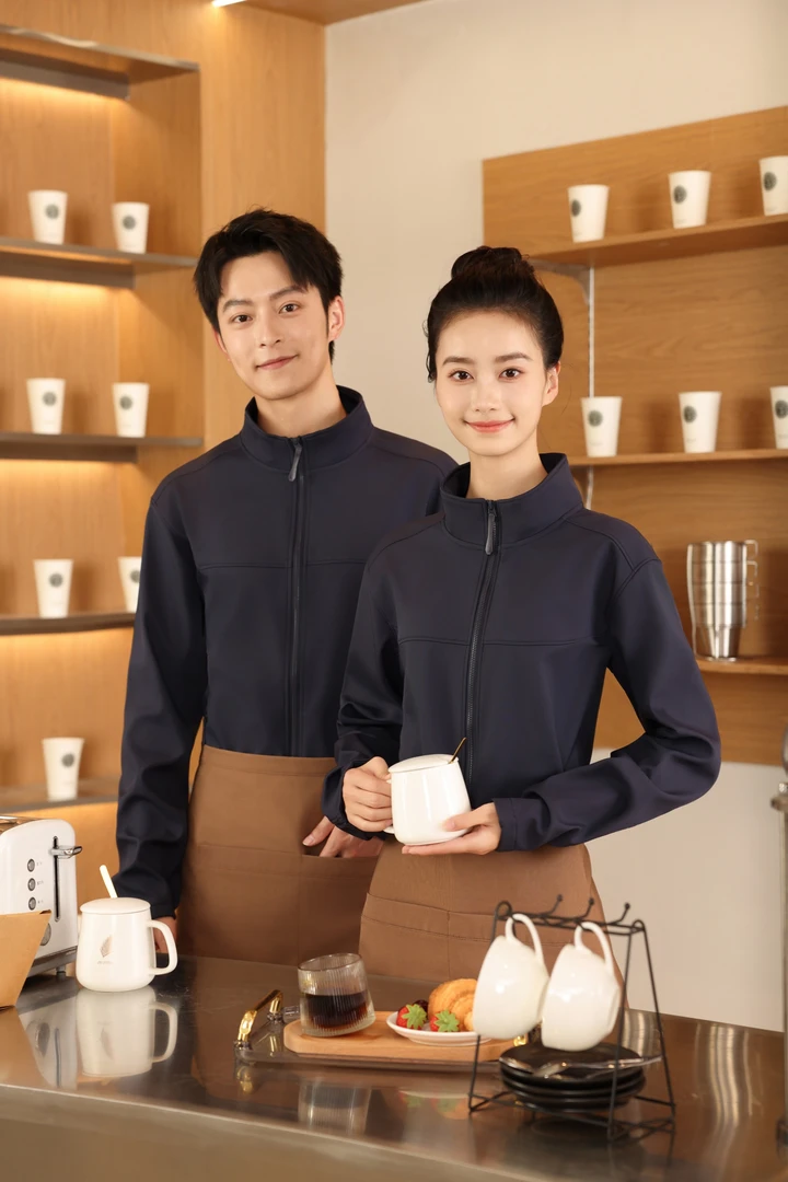 立领保暖秋冬季拉链直筒型加绒耐磨情侣款夹克软壳冲锋衣定制LOGO