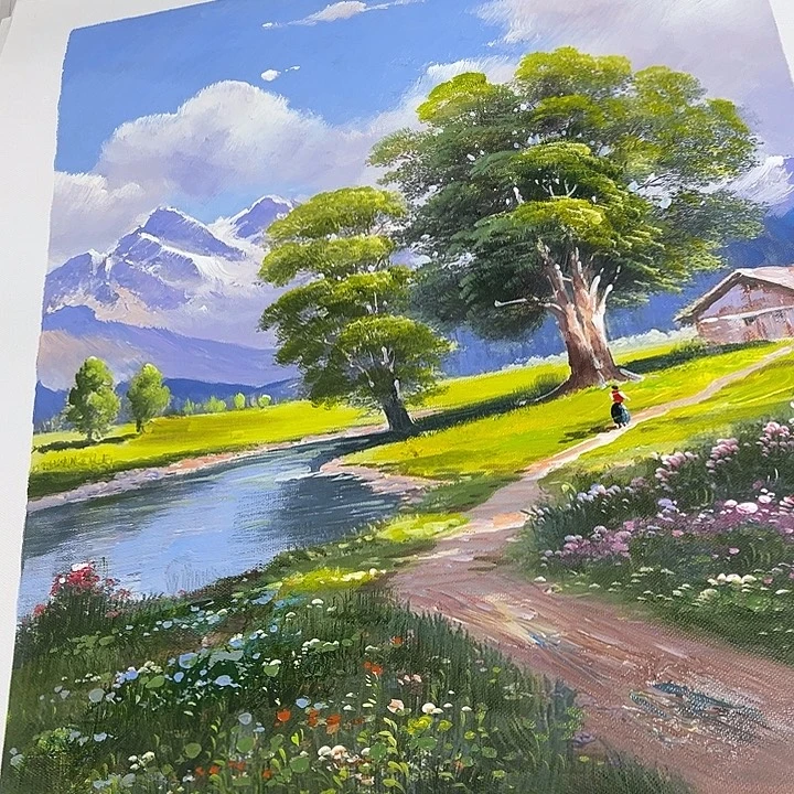 油画好仔仔细细一直影子