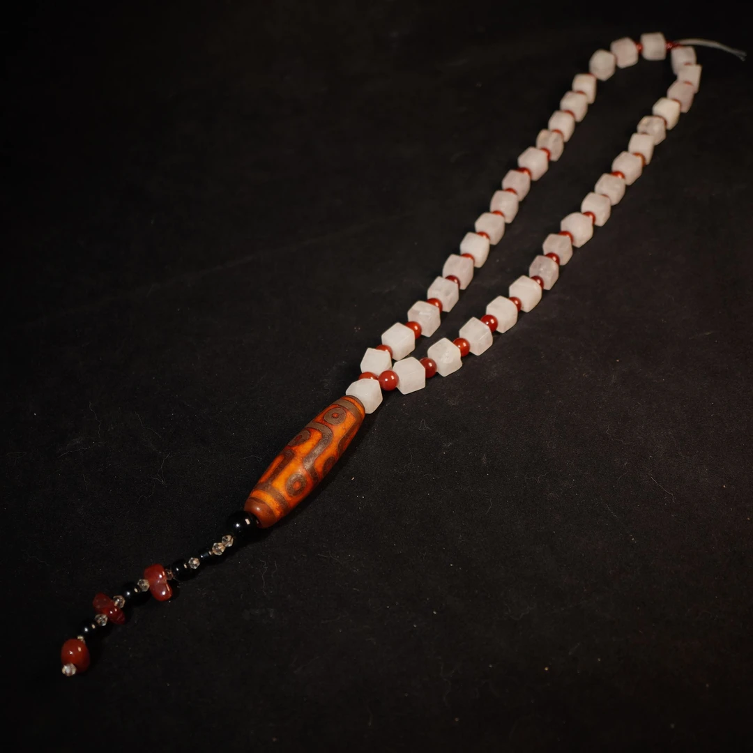 3YL11 清 玛瑙天珠脖挂