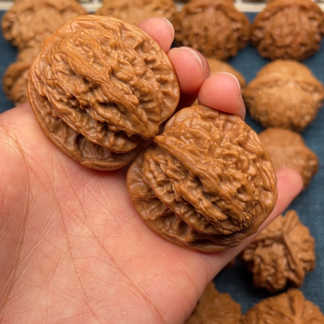 文玩核桃把件40.5虎头