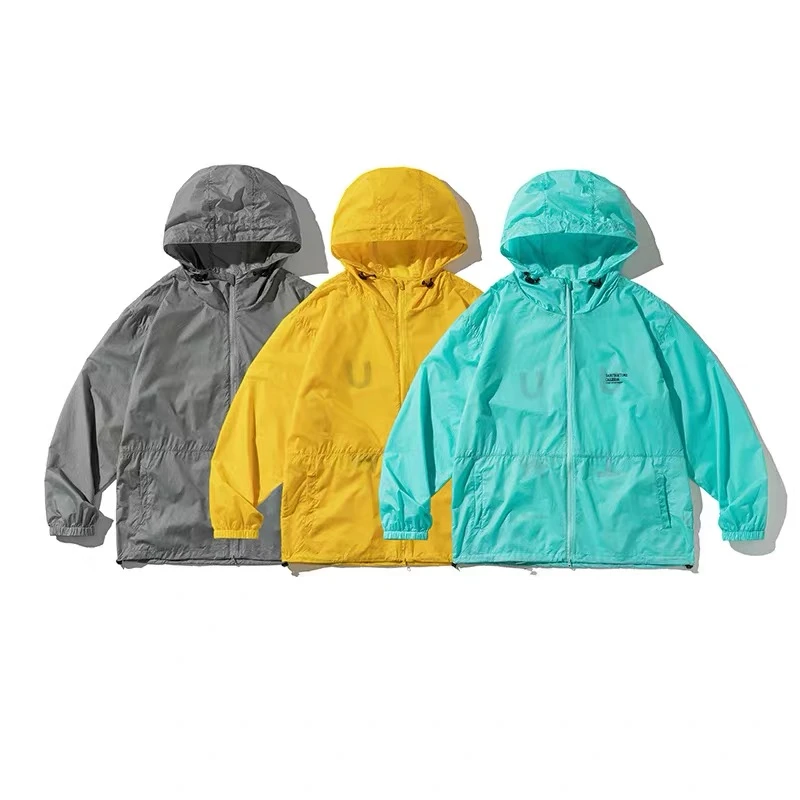 潮流男女同款宽松版薄外套防晒衣NO退NO换