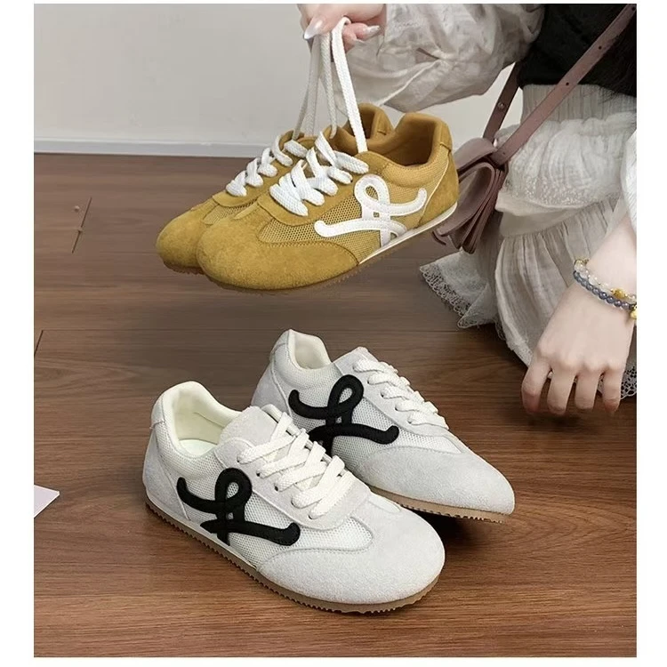 「沐芊」新款2025复古反绒德训鞋轻便休闲鞋网红爆款时尚透气女士