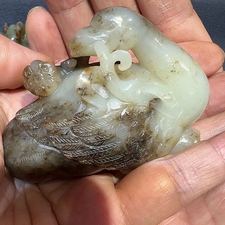 和田玉（糖玉）挂件未镶嵌胡***园