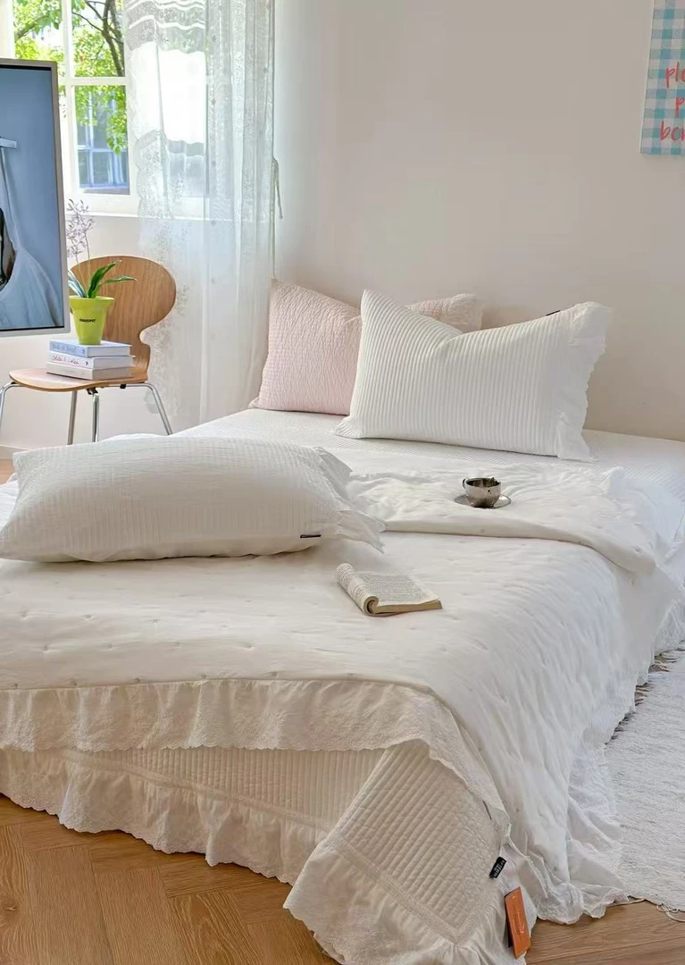 蕊蕊自留款露娜床盖三件套加多功能被胆