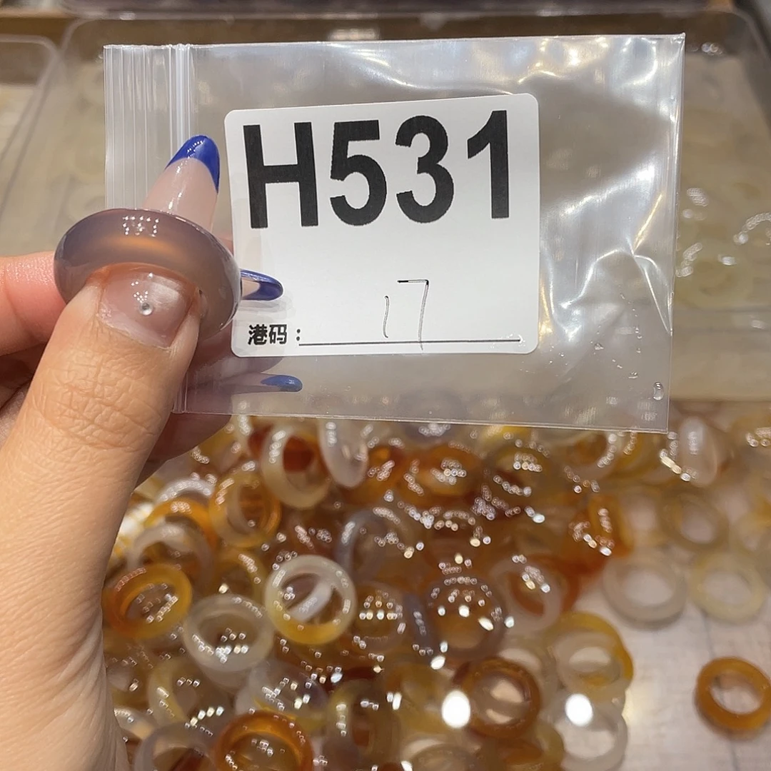 玛瑙/玉髓未镶嵌戒指531