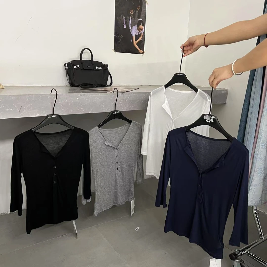 【ARONG阿荣家】中袖上衣250423-多色-F