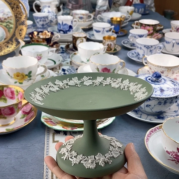 中古欧瓷瓷器小房子