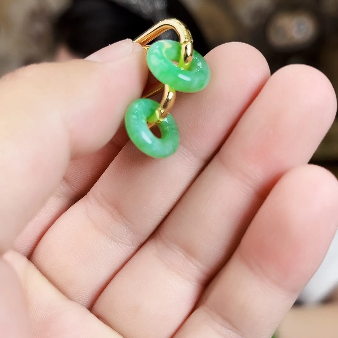 翡翠未镶嵌颈饰耳饰