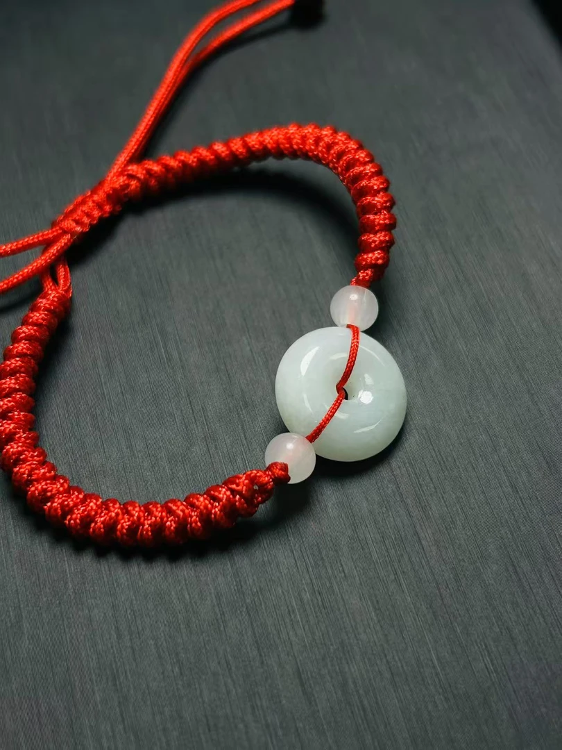 平安扣手绳女款时尚简约可调节红手绳