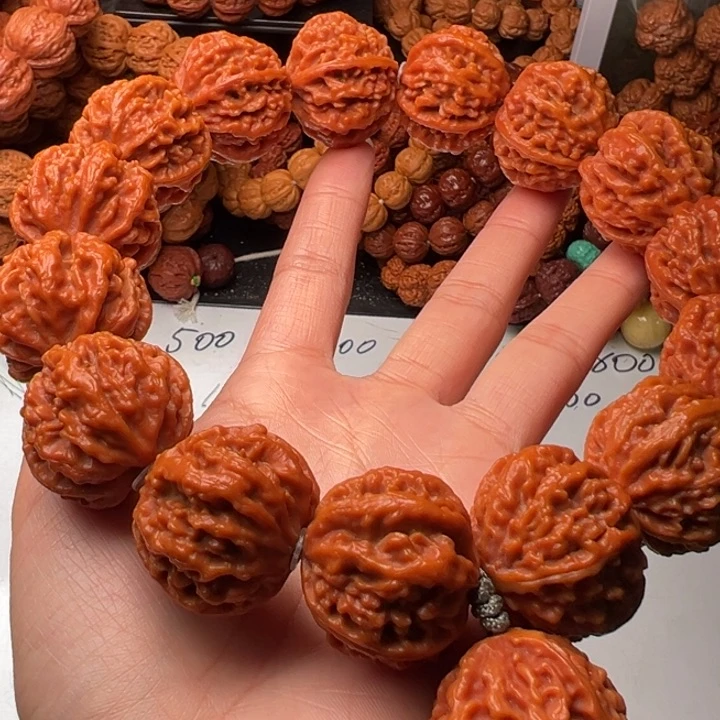 文玩核桃手串火焰刺龙