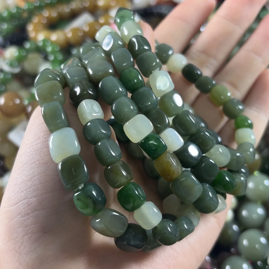 和田玉未镶嵌手链随机发一