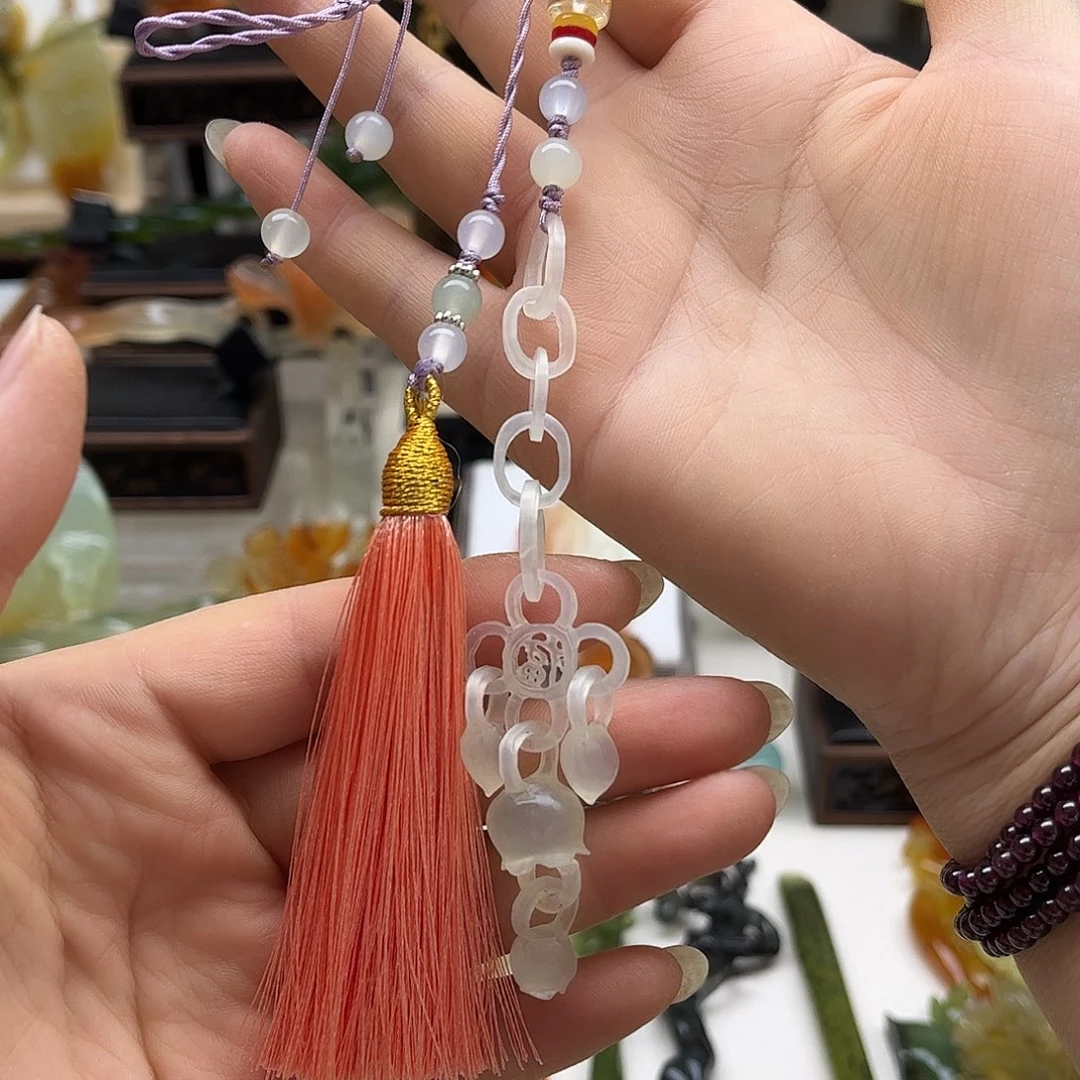 蛇纹石玉未镶嵌岫玉挂坠