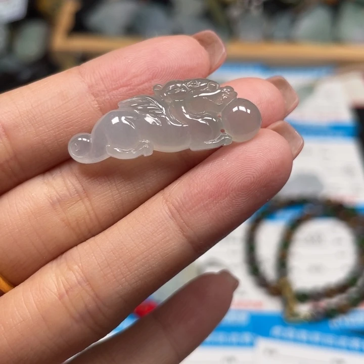 颈饰未镶嵌翡翠天然A货缅甸翡翠