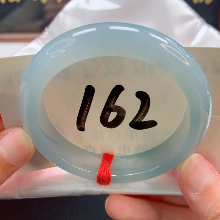 未镶嵌手镯翡翠正圈冰蓝胶